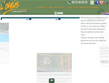 Tablet Screenshot of oasisardeche.com